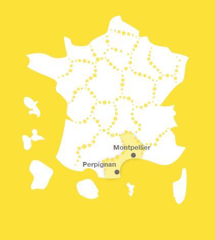 Carte Bpifrance Languedoc-Roussillon
