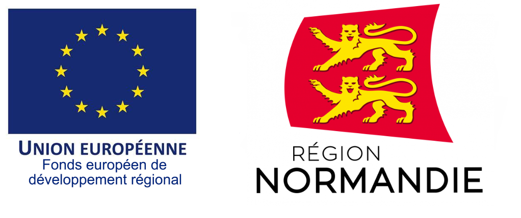 Logos Union Européenne et Normandie