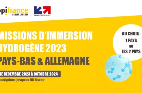 Missions d'immersion Hydrogène 2023 Allemagne / Pays-Bas 