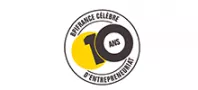 Logo Bpifrance célèbre 10ans d'entrepreneuriat 